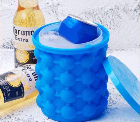 Imagem de Forma Gelo Silicone Mini Cooler Lata Garrafa  agua de coco Drink Bebidas
