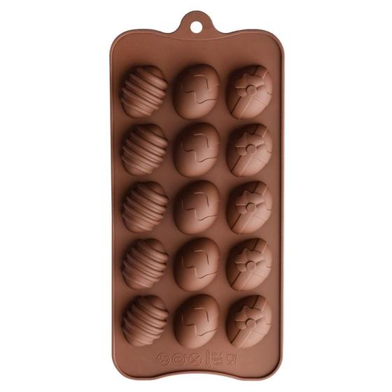 Imagem de Forma Mini Ovinhos Chocolate