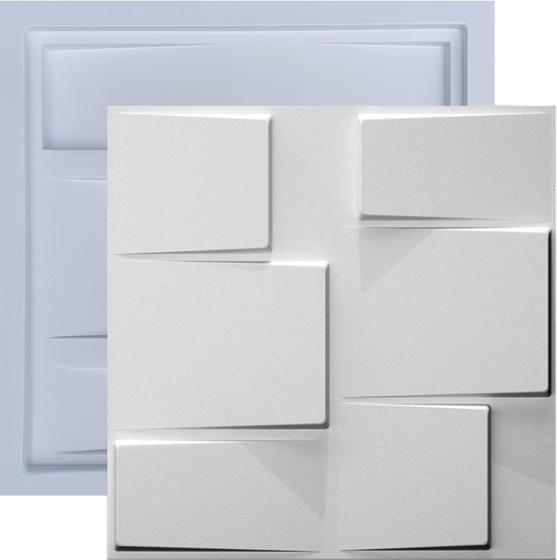 Forma Molde De Gesso 3D Cimento Abs Pra Revestimento Parede - Si Plástic Imagem de Forma Molde De Gesso 3D Cimento Abs Pra Revestimento Parede
