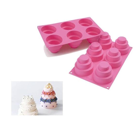 Imagem de Forma Molde Em Silicone Mini Bolo Doce Cake Silikomart