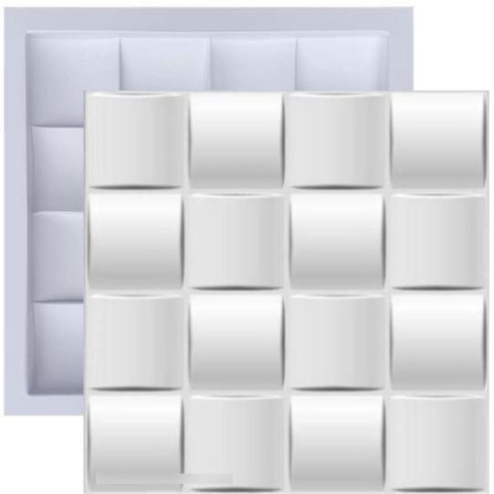Forma Molde Gesso 3D E Cimento Abs Plástico Fdg Placa Parede - Si Plástic Imagem de Forma Molde Gesso 3D E Cimento Abs Plástico Fdg Placa Parede