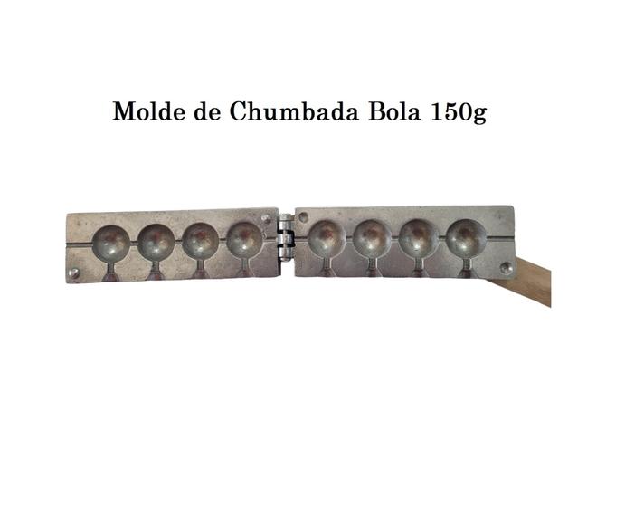Imagem de Forma / Molde Para Fazer Chumbada Redonda 150 G - Chumbada 4 cavidades