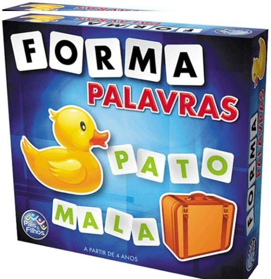 Forma Palavras Letras Figuras Jogo Educativo Pedagógico Infantil - Pais ...