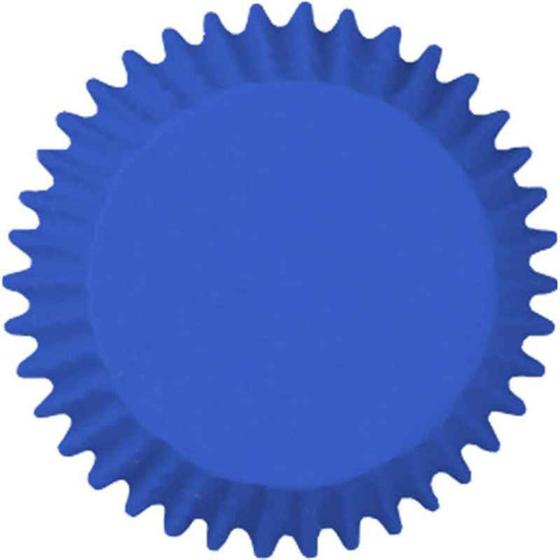 Imagem de Forma Papel Impermeável Para Cupcake Azul Royal Com 45 Unidades Mago