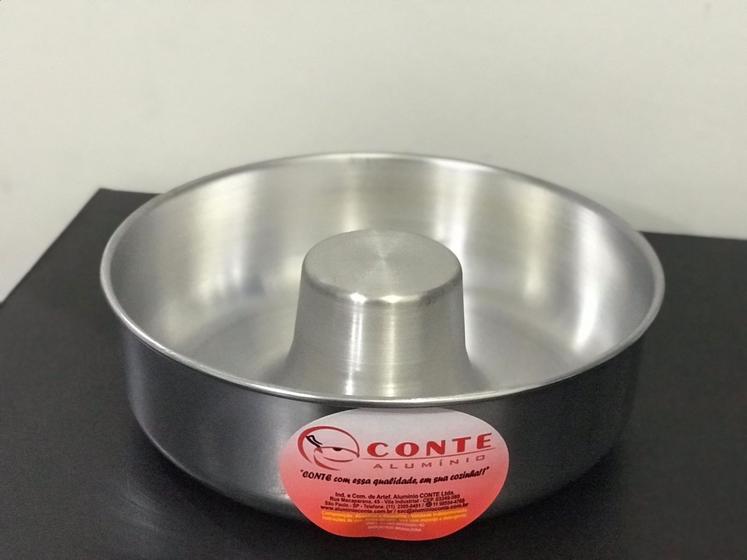 Forma para bolo e pudim Conica em aluminio 24cm