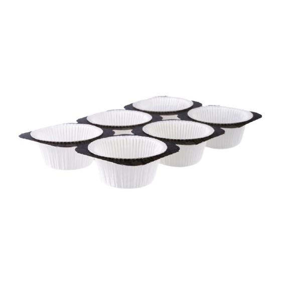 Imagem de Forma para Muffin Branca 50g c/30un Ecopack