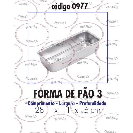 Imagem de Forma para pão de forma em alumínio N3