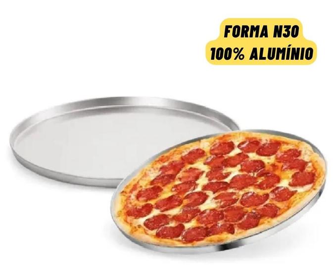 Imagem de Forma Para Pizza Assadeira 30 Cm Diâmetro Alumínio N30 Profissional