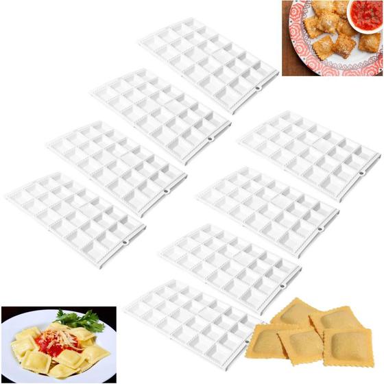 Imagem de Forma para Ravioli e Mini Pasteis 8 Unidades em Plastico 24 Cavidades  Injetemp 