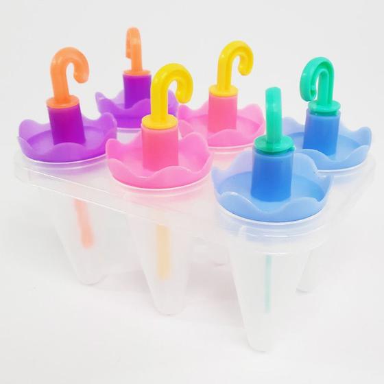 Imagem de Forma para Sorvete Picolé Infantil Guarda Chuvinha Livre BPA