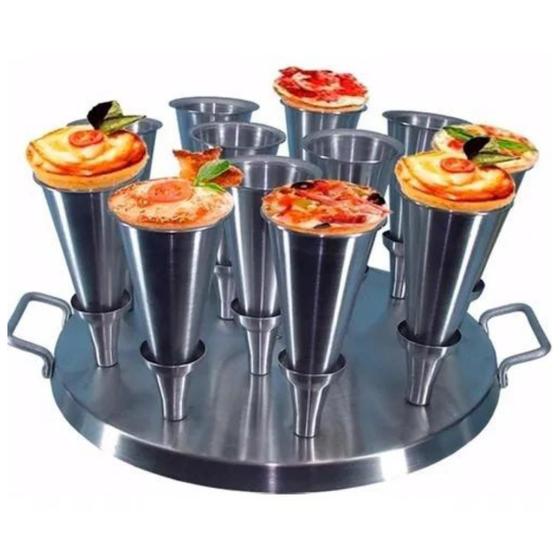 Imagem de Forma Pizza Cone 12 Cones Alumínio