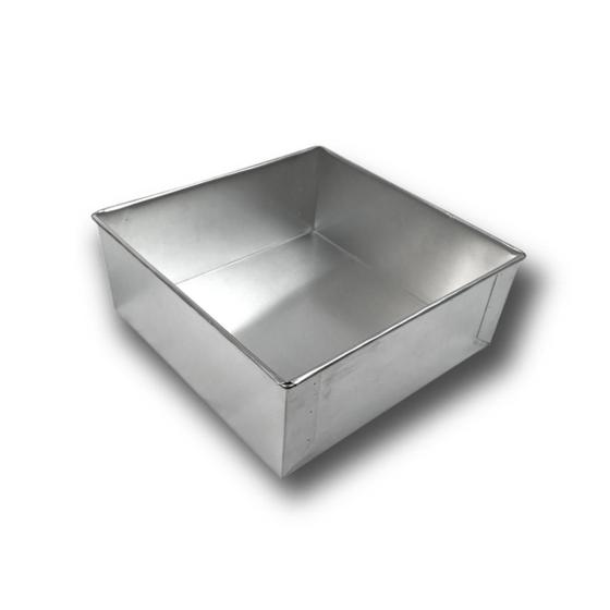 Imagem de Forma quadrada para bolo alta 25x25x10 alumínio