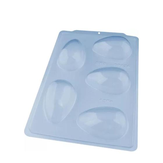 Imagem de Forma Semiprofissional com Silicone em 3 Partes Ovo Liso 150g Ref 3616/SP824 un