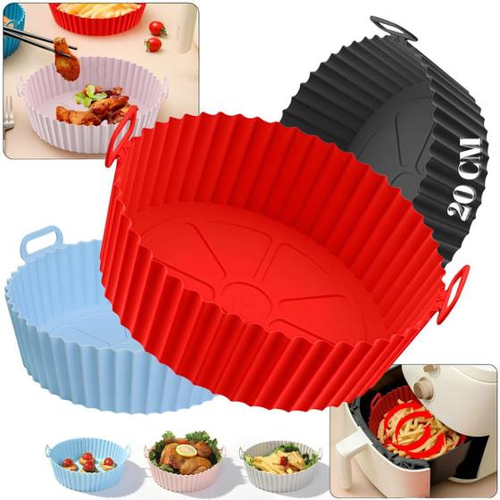 Imagem de Forma Silicone Air Fryer Reutilizavel Protetor Microondas