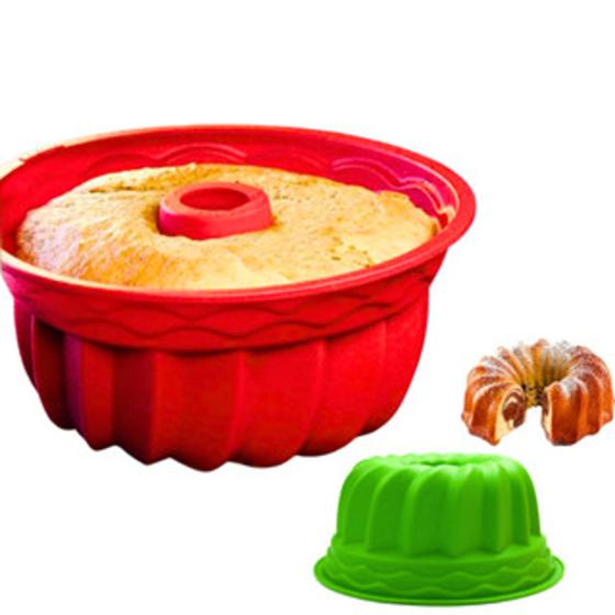 Forma Silicone Assadeira Torta Mousse Bolo Pudim Vai ao Forno Menor preço em Forma Silicone Assadeira Torta Mousse Bolo Pudim Vai ao Forno