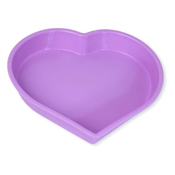 Imagem de Forma Silicone De Coração Para Bolo 23,5cm Perfeito para decoração e modelagem de doces e bolos