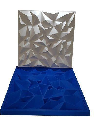 Forma Silicone Gesso Parede 3D - Diamante 50x50cm Menor preço em Forma Silicone Gesso Parede 3D - Diamante 50x50cm