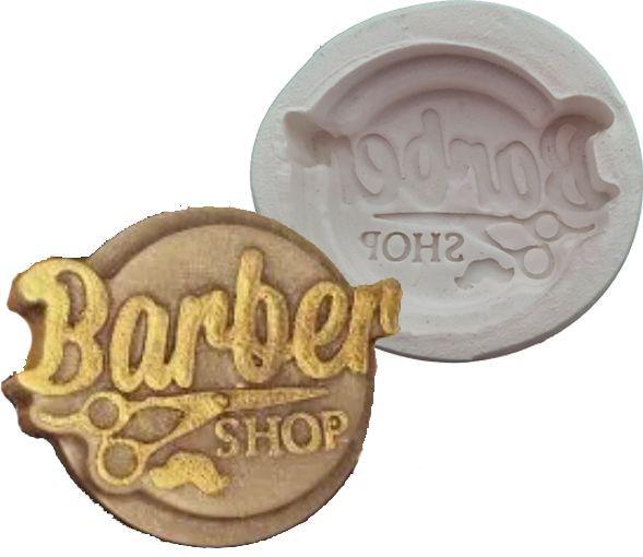 Imagem de Forma Silicone Sabonete Resina 152 - Barber Shop