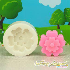 Imagem de Forma Silicone Sabonete Resina 43 - Flor Sakura