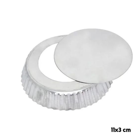 Imagem de Forma Torta de Maçã Crespa com Fundo Falso - 11 x 3 cm - Ref. 0949 - 1 unidade - Macedo - Rizzo