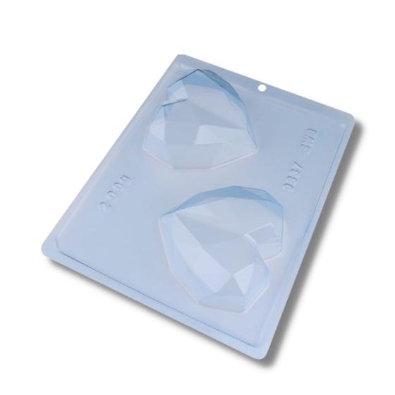 Imagem de Formas Acetato BWB  Silicone Trufa Coração Lapidado 200g C/ 1 Un
