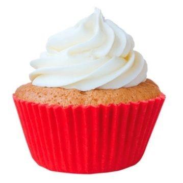 Imagem de FORMINHA CUPCAKE PAPEL IMPERMEÁVEL COM 45un CADA DESCARTÁVEL REGINA - VERMELHO