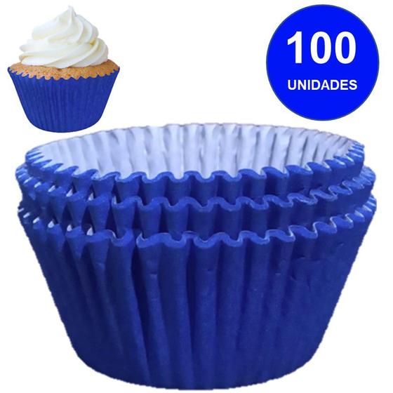 Imagem de Forminha Dafesta Cupcake 0a Azul escuro 100un