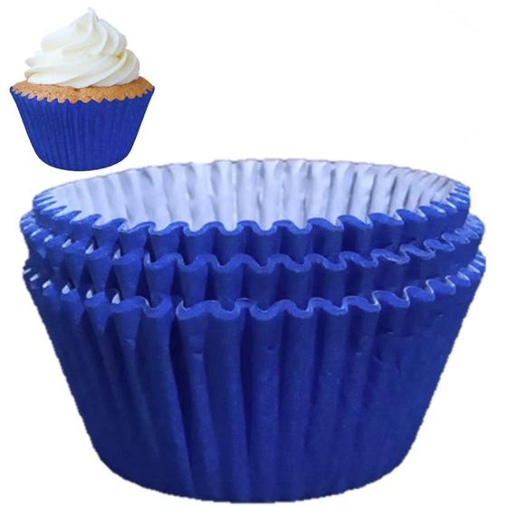 Imagem de Forminha Dafesta Cupcake 0a Azul escuro 100un