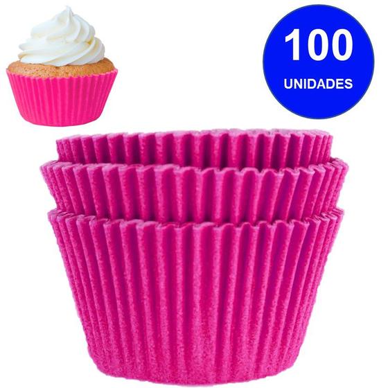 Imagem de Forminha Dafesta Cupcake 0a Rosa 100un