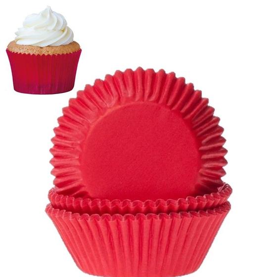 Imagem de Forminha Dafesta Cupcake 0a Vermelho 100un