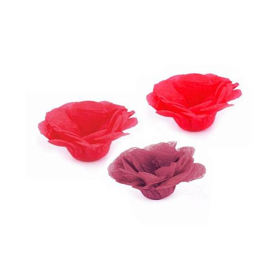 Imagem de Forminha Flor - Tons - Cereja Marsala Vermelho - 50 UN - MaxiFormas - Rizzo