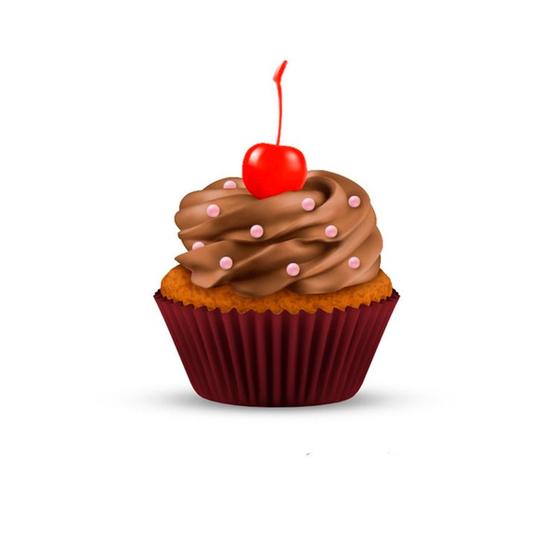 Imagem de Forminha para Cupcake - Marsala - 45 unidades - Plac