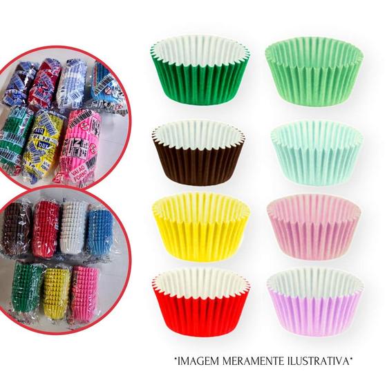 Imagem de Forminhas Formas de Papel para Brigadeiro Docinhos Forneável Bax - Número 04 N4 - pct 100 Unidades