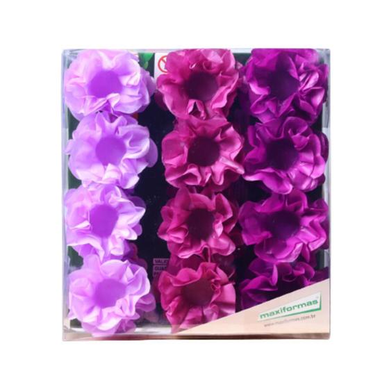 Imagem de Forminhas Happy 3 Tons Seda Lilas/Vinho/Uva