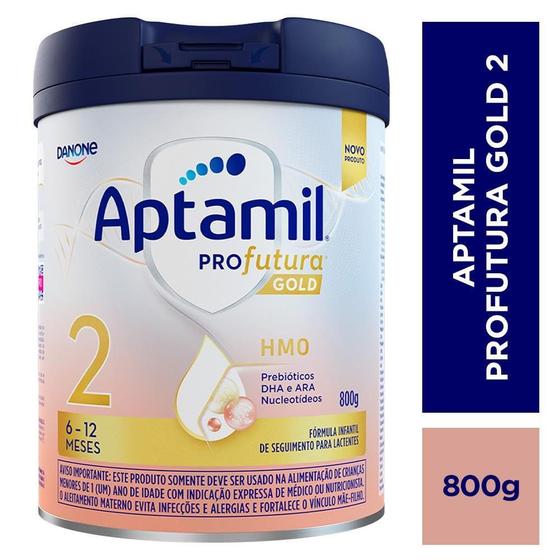 Fórmula Infantil Aptamil 6-12 Meses Profutura Gold 2 800g Menor preço em Fórmula Infantil Aptamil 6-12 Meses Profutura Gold 2 800g