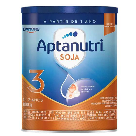 Fórmula Infantil Aptanutri Soja 3 Danone 800g Para Crianças de 1 a 3 ...
