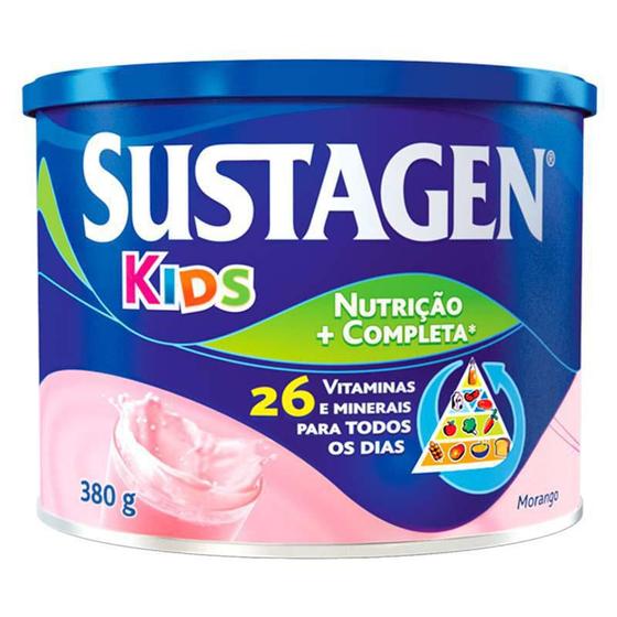 Formula Infantil Em Po Mead Johnson Sustagen Kids Morango Em Lata 380g
