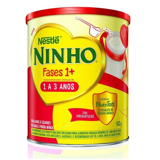 Fórmula infantil em pó nestlé ninho fases 1+ em lata 400g - nestle Menor preço em Fórmula infantil em pó nestlé ninho fases 1+ em lata 400g - nestle