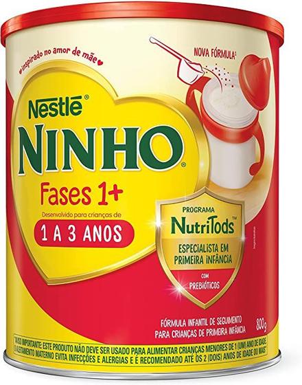 Imagem de Fórmula infantil Ninho Fases 1+ 800g de 1 a 3 anos - Nestlé