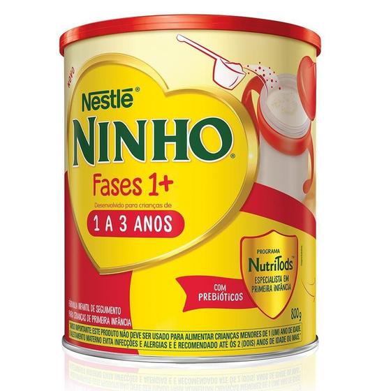 Imagem de Fórmula Infantil Ninho Fases 1+ Nestlé 1 a 3 anos 800g ( VENCIMENTO 11/24)