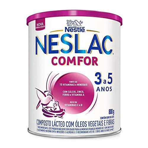 Imagem de Fórmula infantil sem glúten Nestlé Neslac Comfor lata 800g 3 a 5 anos