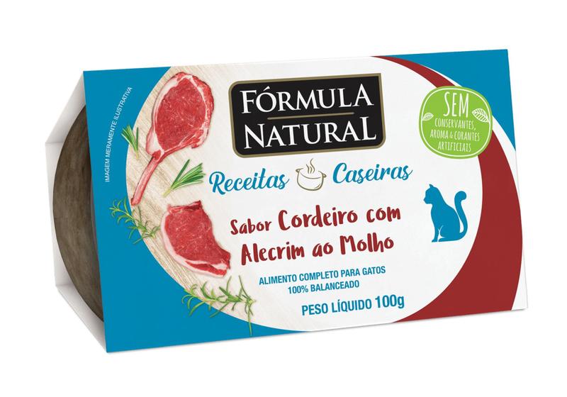 Imagem de Fórmula Natural Receitas Caseiras Gatos Adultos Cordeiro Com Alecrim Ao Molho