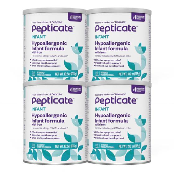 Imagem de Fórmula para bebês Nutricia Pepticate hipoalergênico 390mL x 4