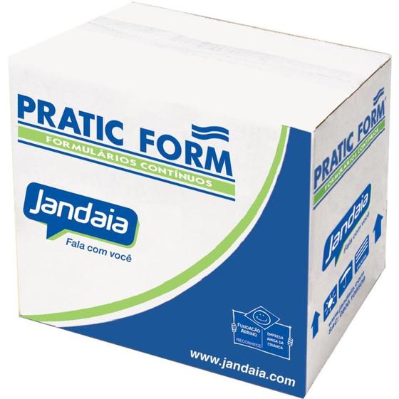 Imagem de Formulário Contínuo Branco 1 Via 80 Colunas Pratic 56G Caixa com 3000