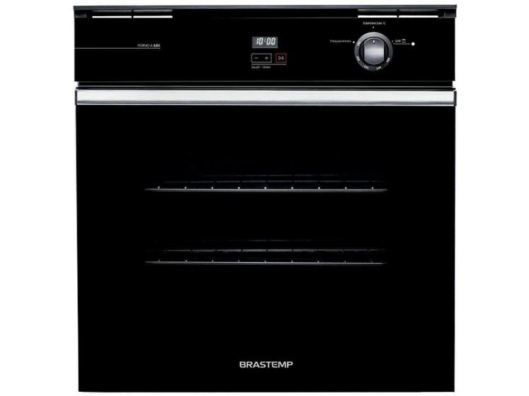 Forno a Gás de Embutir Brastemp Grill com Timer - Touch 78L Preto BOA84AE Imagem de Forno a Gás de Embutir Brastemp Grill com Timer