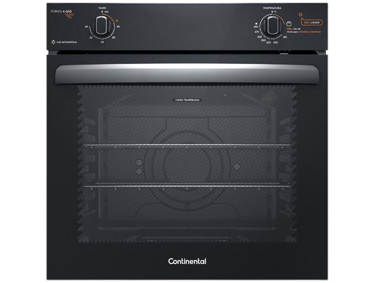 Forno a Gás de Embutir Continental 80L - Preto OC8GM - Fornos e Peças ...