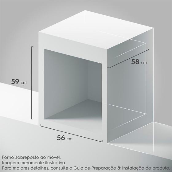Forno a Gás de Embutir Electrolux Efficient com 80 Litros de Capacidade, Grill e Painel Full Touch Cinza - OE8GF