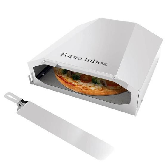 Imagem de Forno assador de pizza italiana compacto para boca de fogão