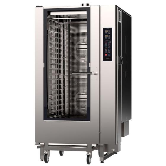 Imagem de Forno Combinado a Gás 10 Funções 500 receitas CG-MAX 20V c/ Carro Gaiola 20 GNs, Tecnologia Steam Power e Higienização Automática - Prática