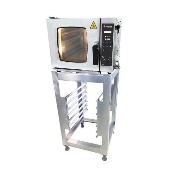 Imagem de Forno Combinado Don Bidone com Cavalete 3 GN Elétrico Monifasico 220V Venâncio FCDB3E-CFC03